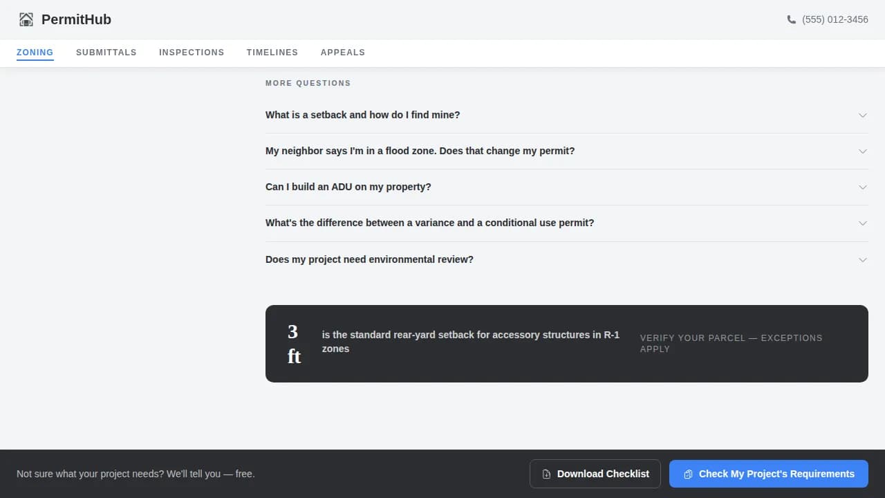 Blueprint — Accessible Permit Management Landing Page Template
