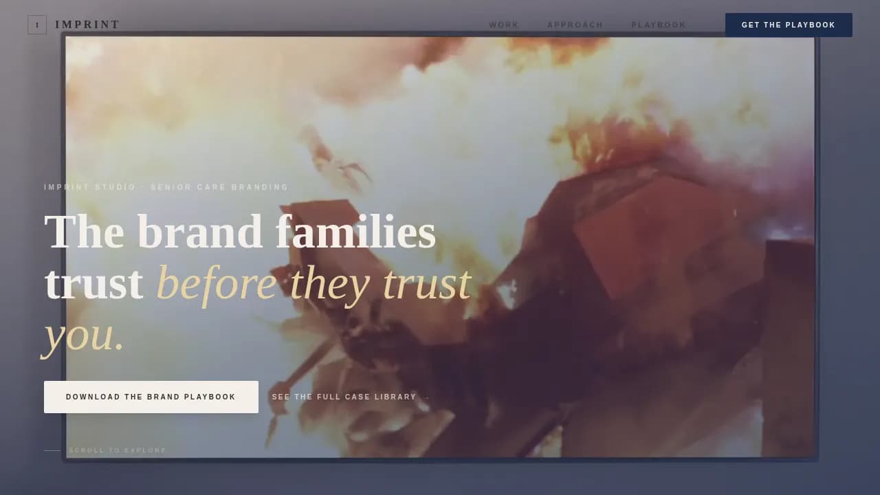 Legacy — Compassionate Senior Care Branding Landing Page Template