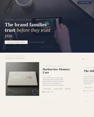 Legacy — Compassionate Senior Care Branding Landing Page Template