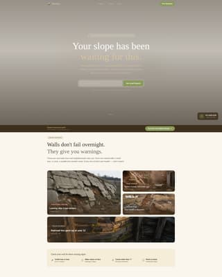 Terrace - Trusted Retainingwall Landing Page Template