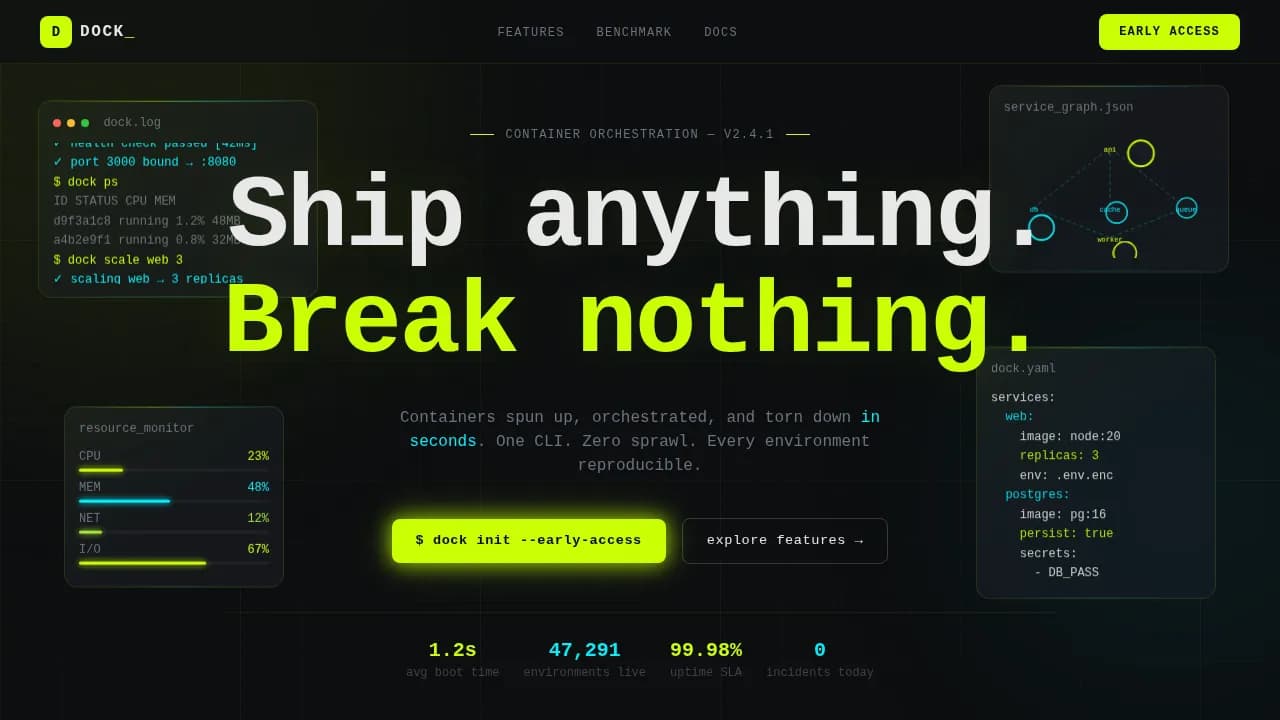 Voyage — Rapid Logistics Platform Landing Page Template