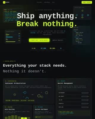 Voyage — Rapid Logistics Platform Landing Page Template