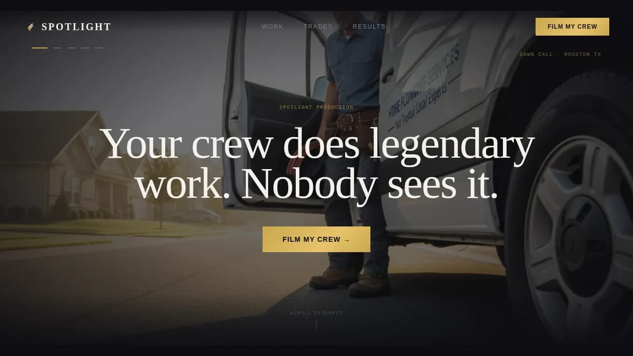 Spotlight — Premium Home Services Landing Page Template