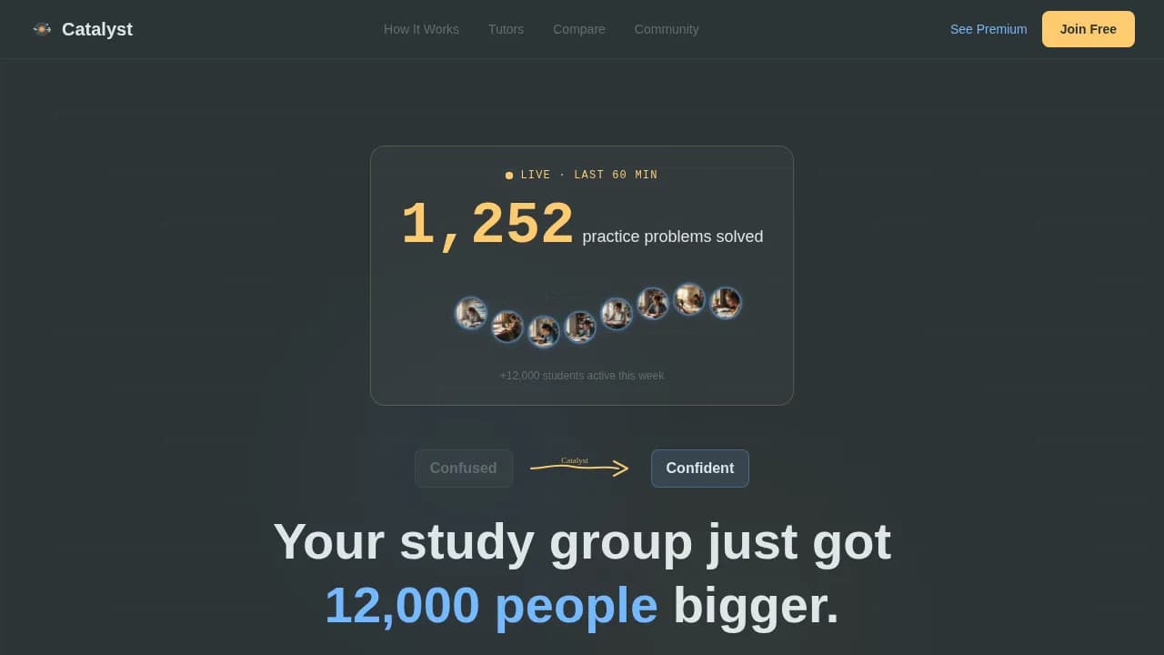 Catalyst — Science Exam Prep Landing Page Template