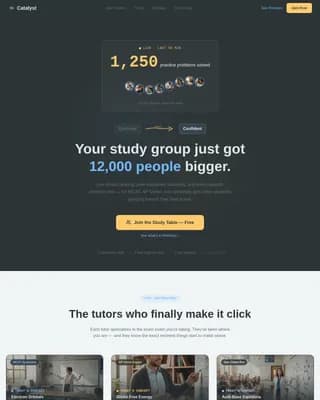 Catalyst — Science Exam Prep Landing Page Template