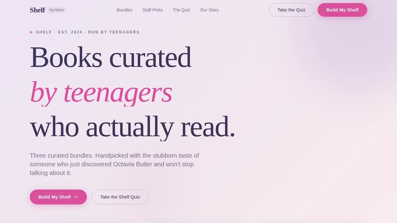 Library — Community Youth Bookshop Landing Page Template