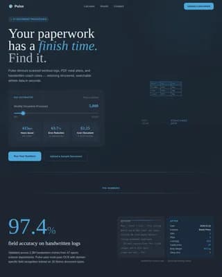 Vitals — Advanced Wellness Tech Landing Page Template