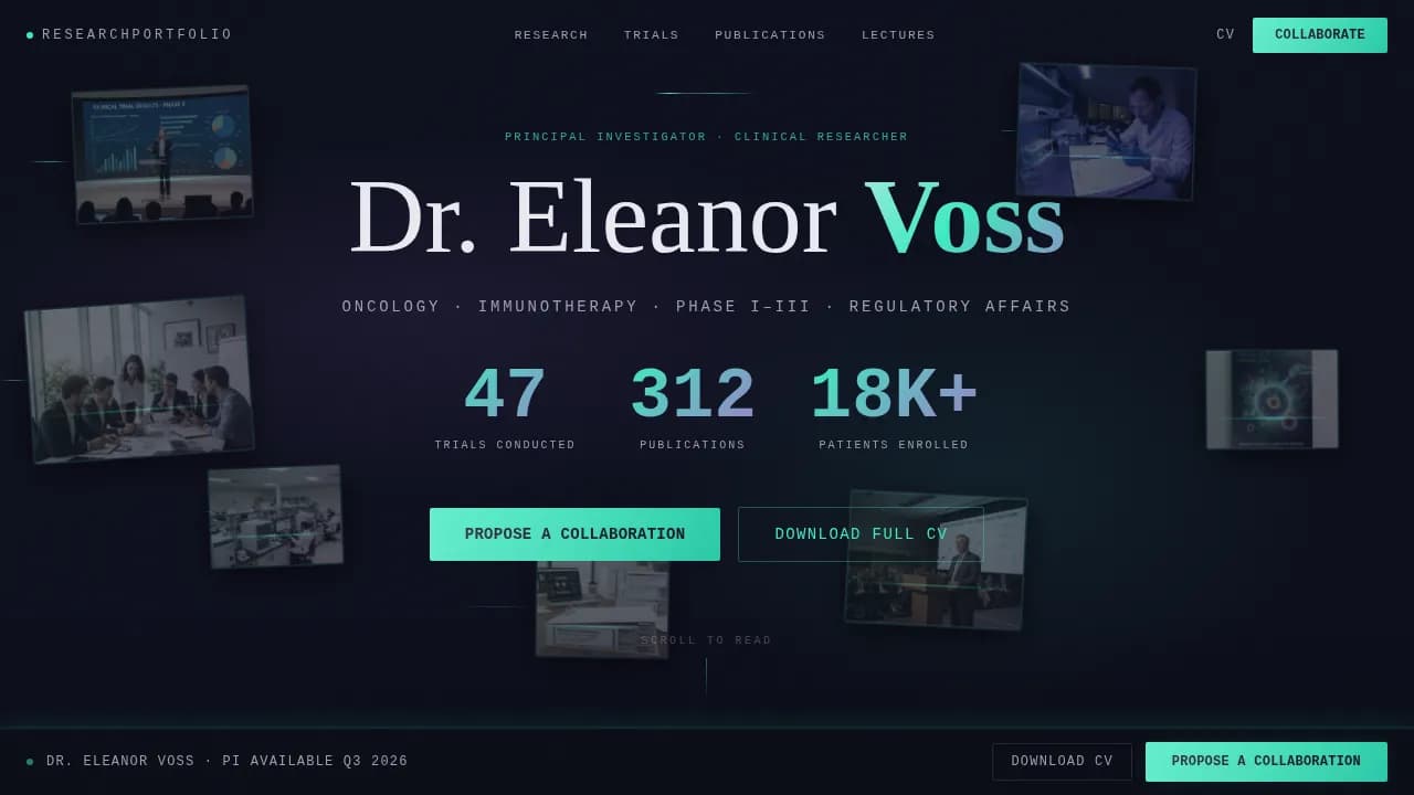 Doctorate — Expert Clinical Practice Landing Page Template