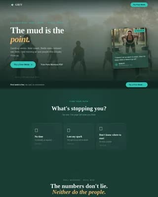 Endure — Intensive Outdoor Fitness Landing Page Template