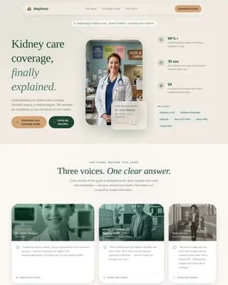 Nephrologist Comparison Website Template
