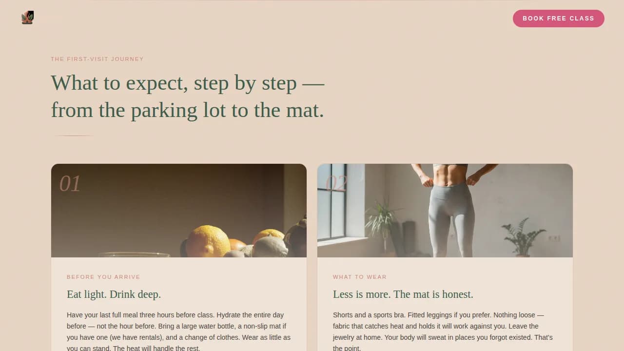 Flow — Energizing Vinyasa Studio Landing Page Template