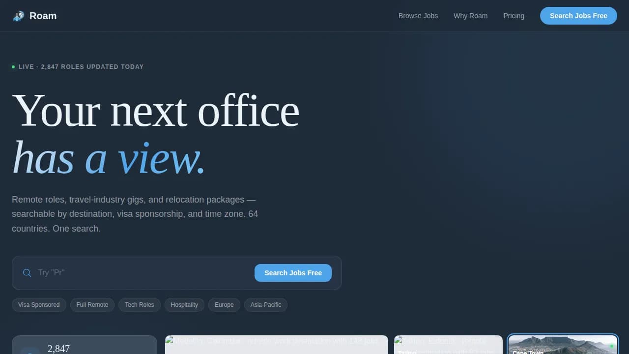 Horizon — Flexible Career Marketplace Landing Page Template