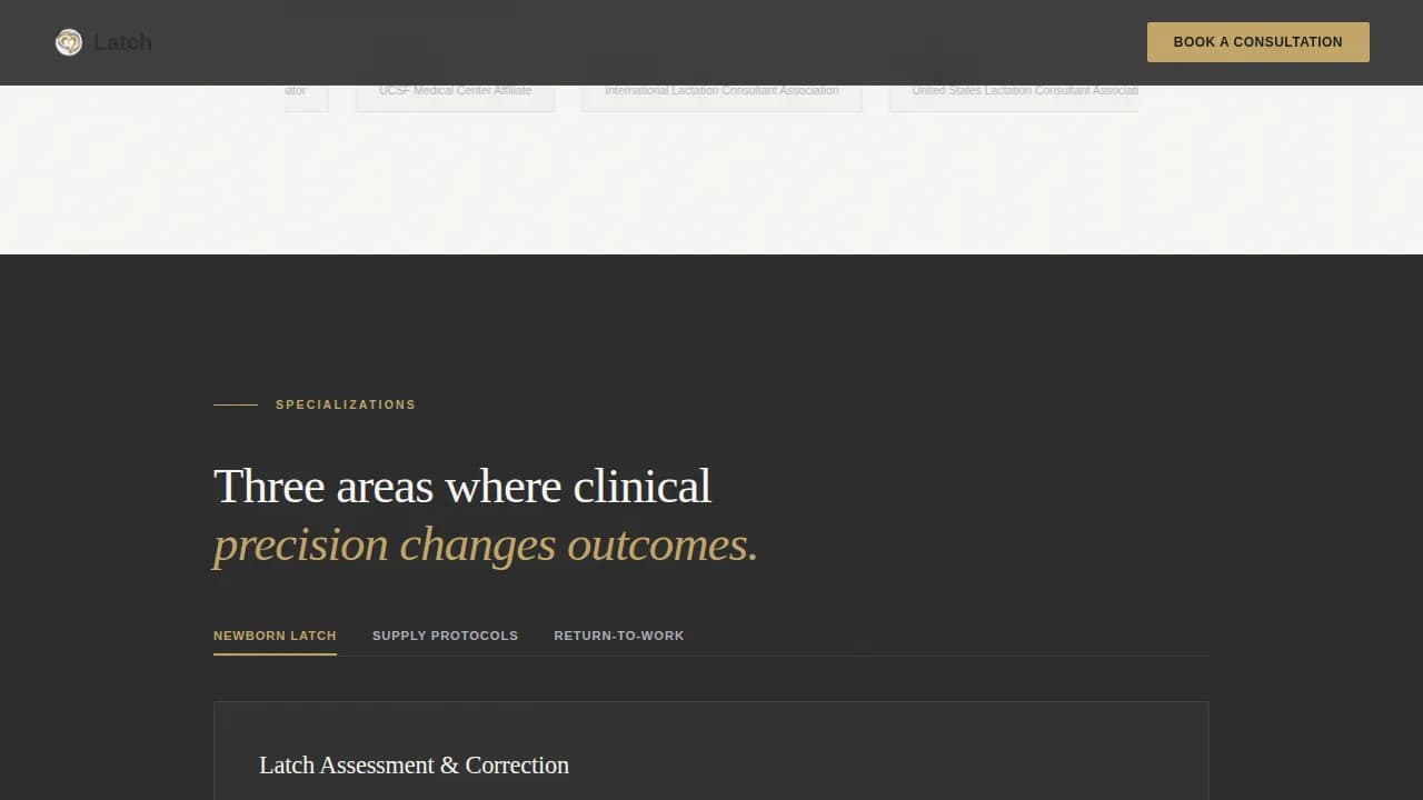 Nurture — Certified Lactation Consultant Landing Page Template