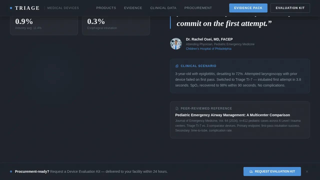 Acute — Clinical Emergency Medicine Landing Page Template