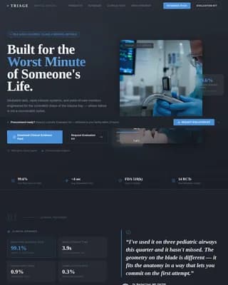 Acute — Clinical Emergency Medicine Landing Page Template