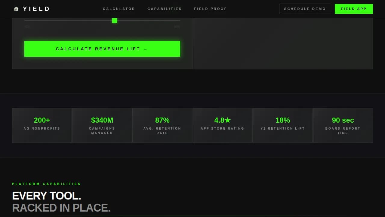 Harvest — Minimalist Agriculture Funding Landing Page Template