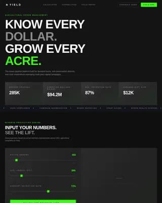 Harvest — Minimalist Agriculture Funding Landing Page Template