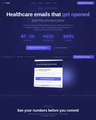 Vitals — Real-Time Healthcare Newsletter Landing Page Template