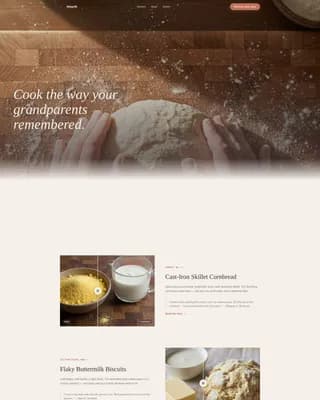Kitchen — Artisan Cooking Workshop Landing Page Template