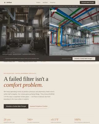 Airflow - Trusted Healthcare HVAC Contractor Landing Page Template