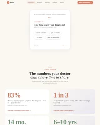 Flourish — Guided Celiac Wellness Landing Page Template