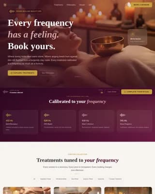 Harmony — Premium Sound Healing Landing Page Template