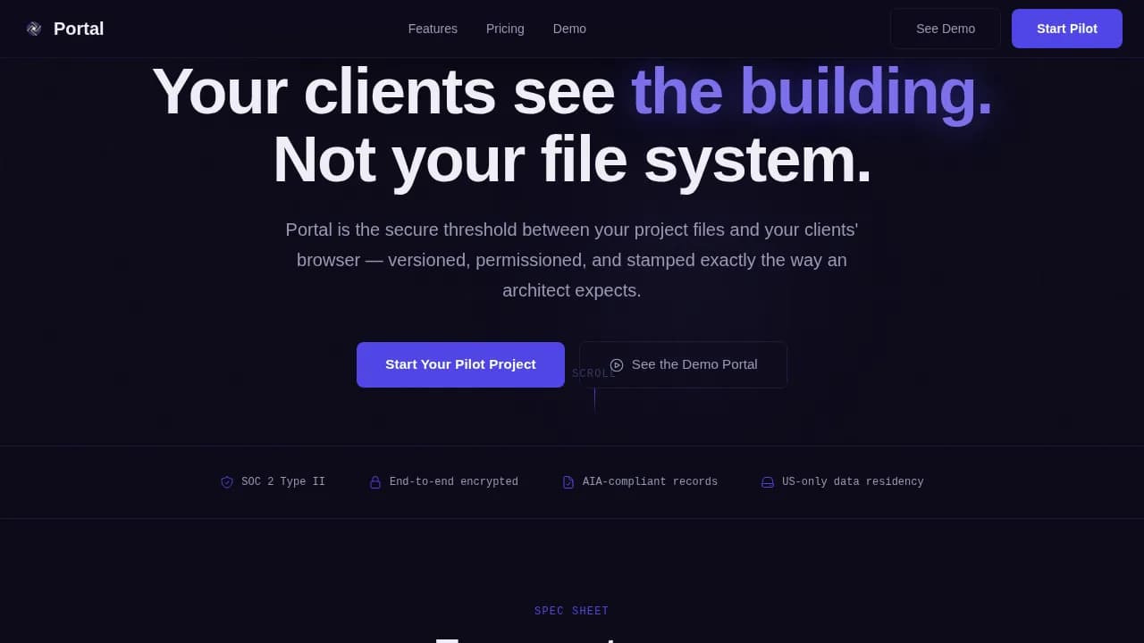 Architecture Digital Presence Professional Website Template