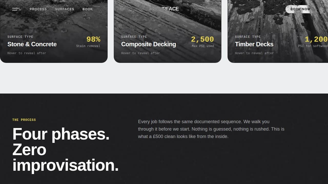 Patio & Deck Renovation Booking Website Template
