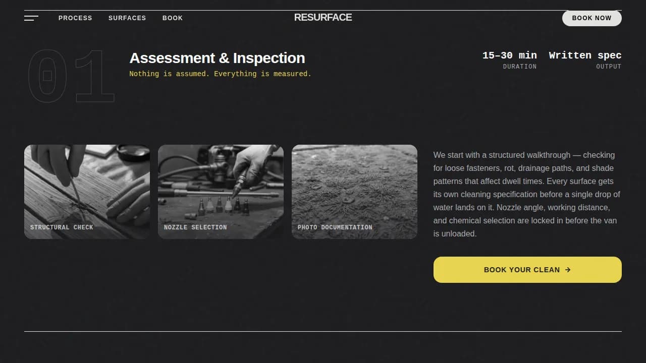Patio & Deck Renovation Booking Website Template