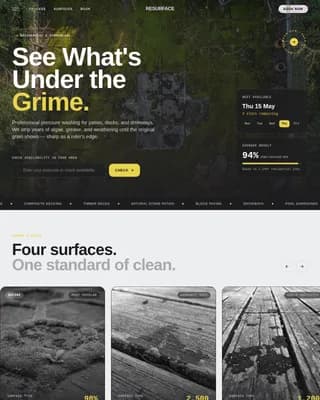Patio & Deck Renovation Booking Website Template