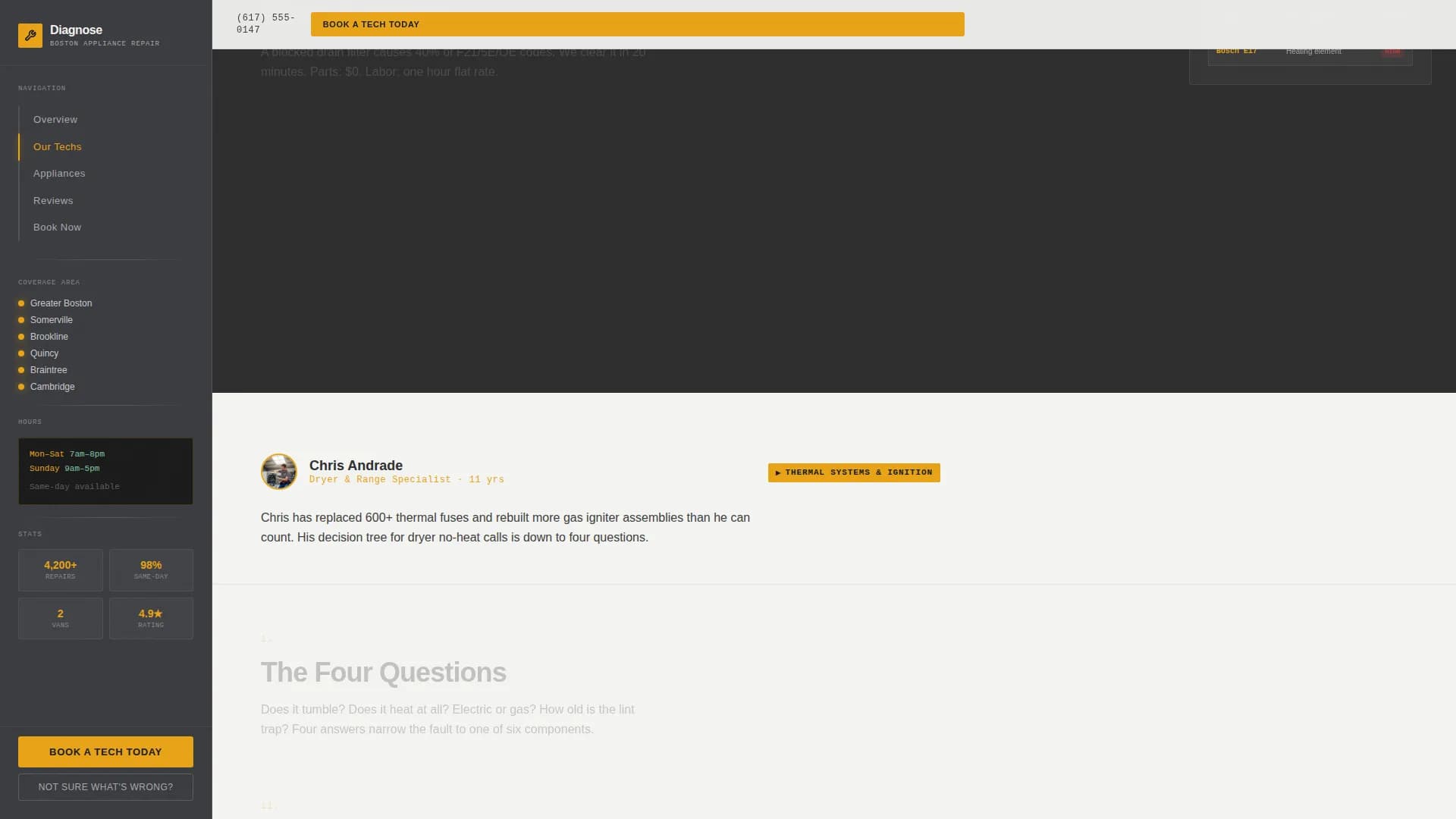 Fixpro — Rapid Appliance Repair Landing Page Template