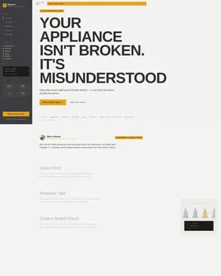 Fixpro — Rapid Appliance Repair Landing Page Template