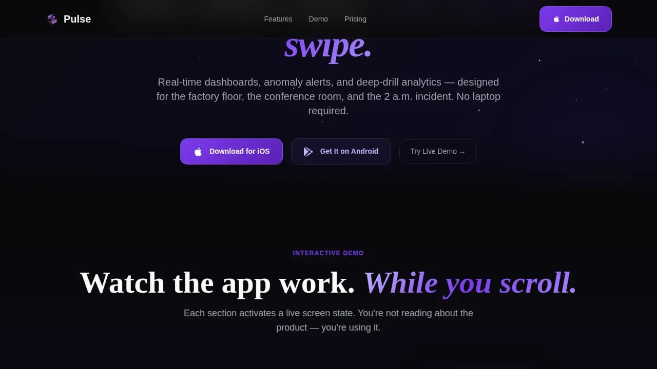 Rhythm — Instant Mobile Analytics Landing Page Template
