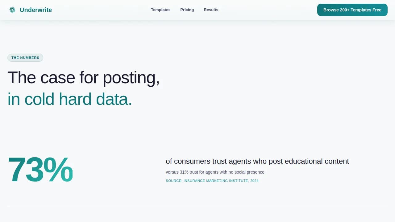 Insurance Digital Presence Reviews Website Template
