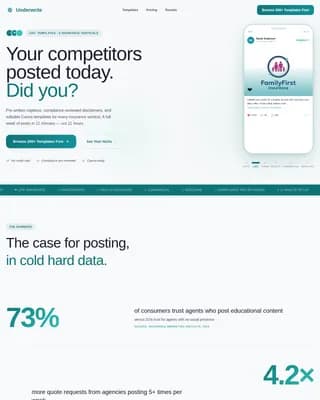 Insurance Digital Presence Reviews Website Template