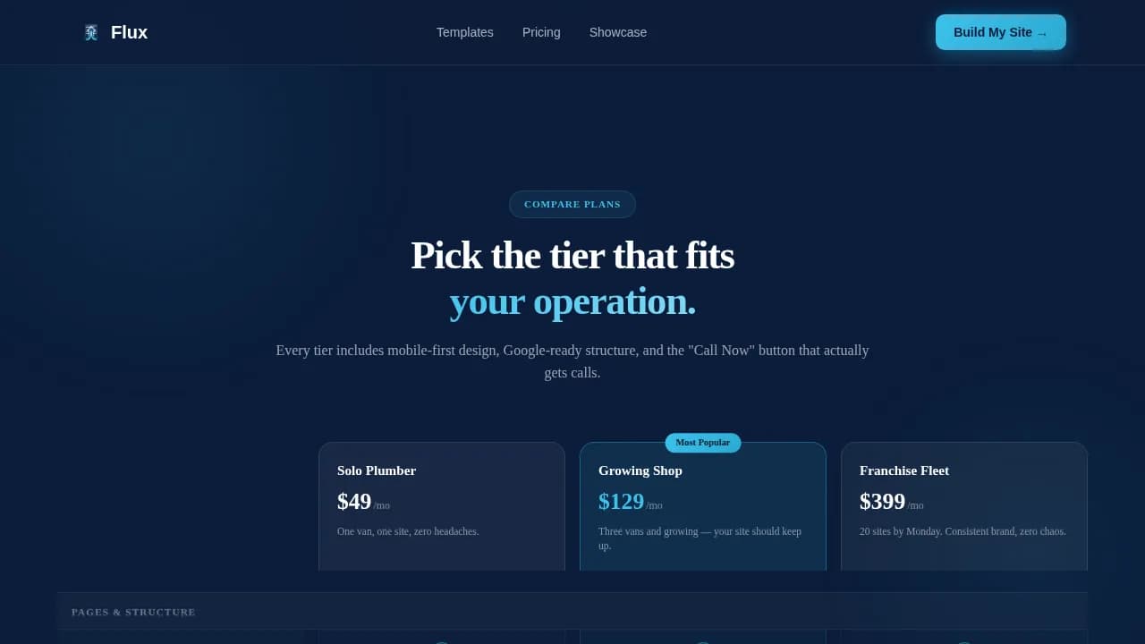 Flow — Expert Plumbing Solutions Landing Page Template