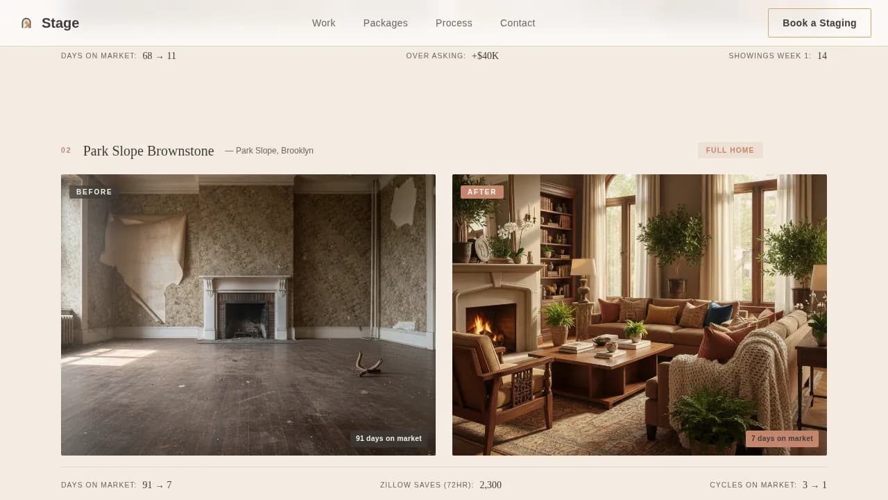 Stage — Expert Home Styling Landing Page Template