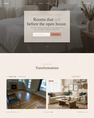 Stage — Expert Home Styling Landing Page Template
