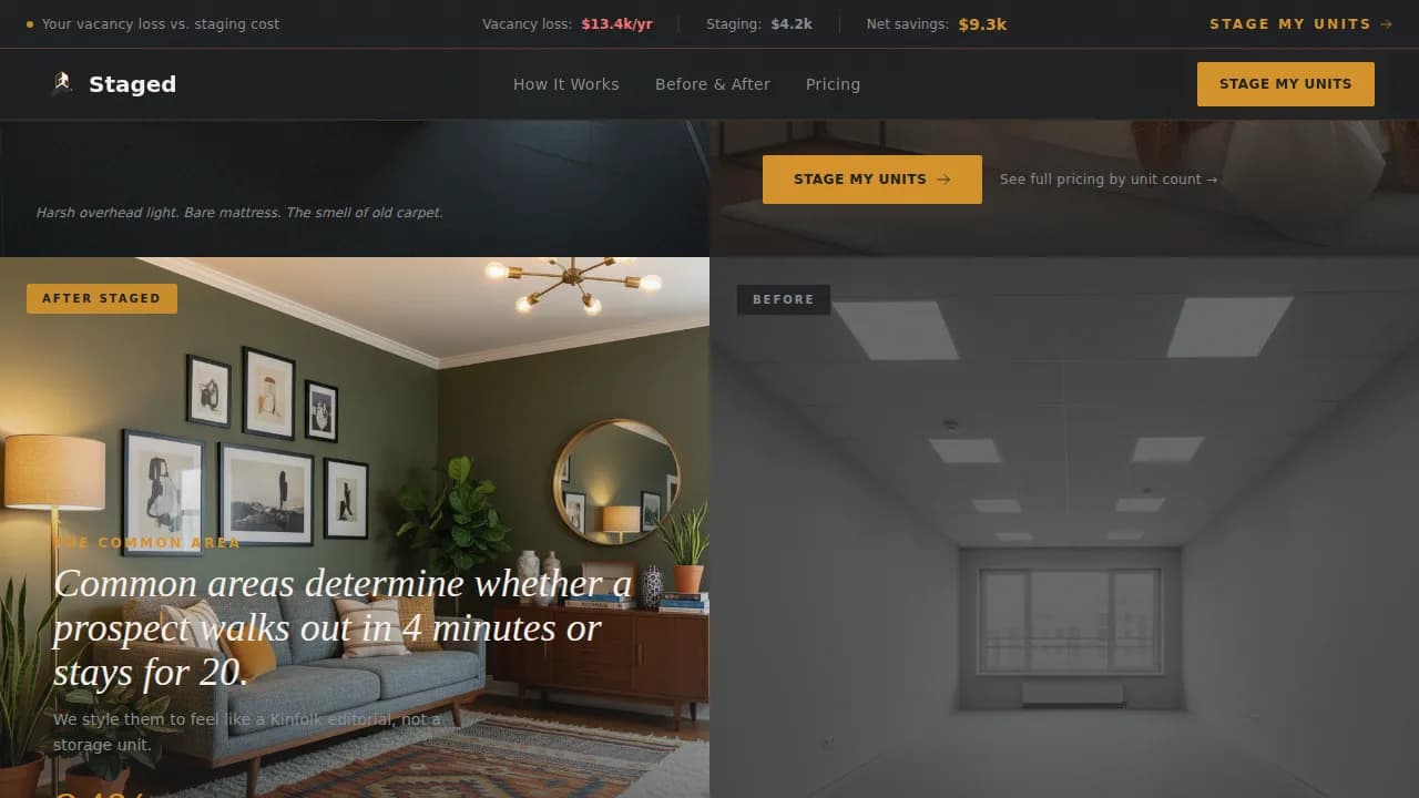 Staged — ROI-Driven Student Housing Landing Page Template