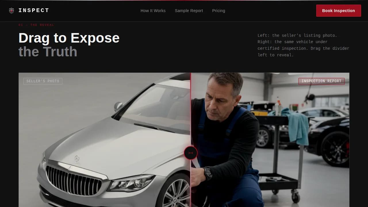 Vehicle Inspection & Testing Booking Website Template