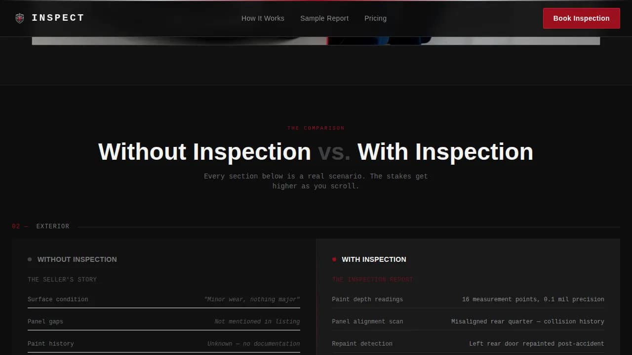 Vehicle Inspection & Testing Booking Website Template