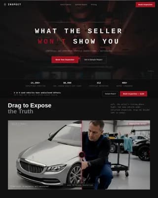 Vehicle Inspection & Testing Booking Website Template