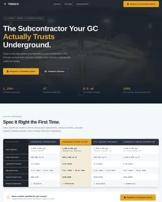 Septic System Installer Business Professional Website Template