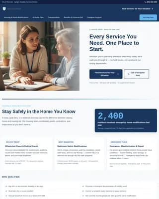 Senior & Disability Professional Website Template
