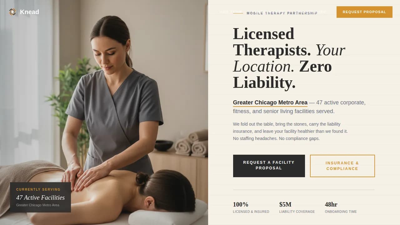 Massage Therapist Directory Website Template