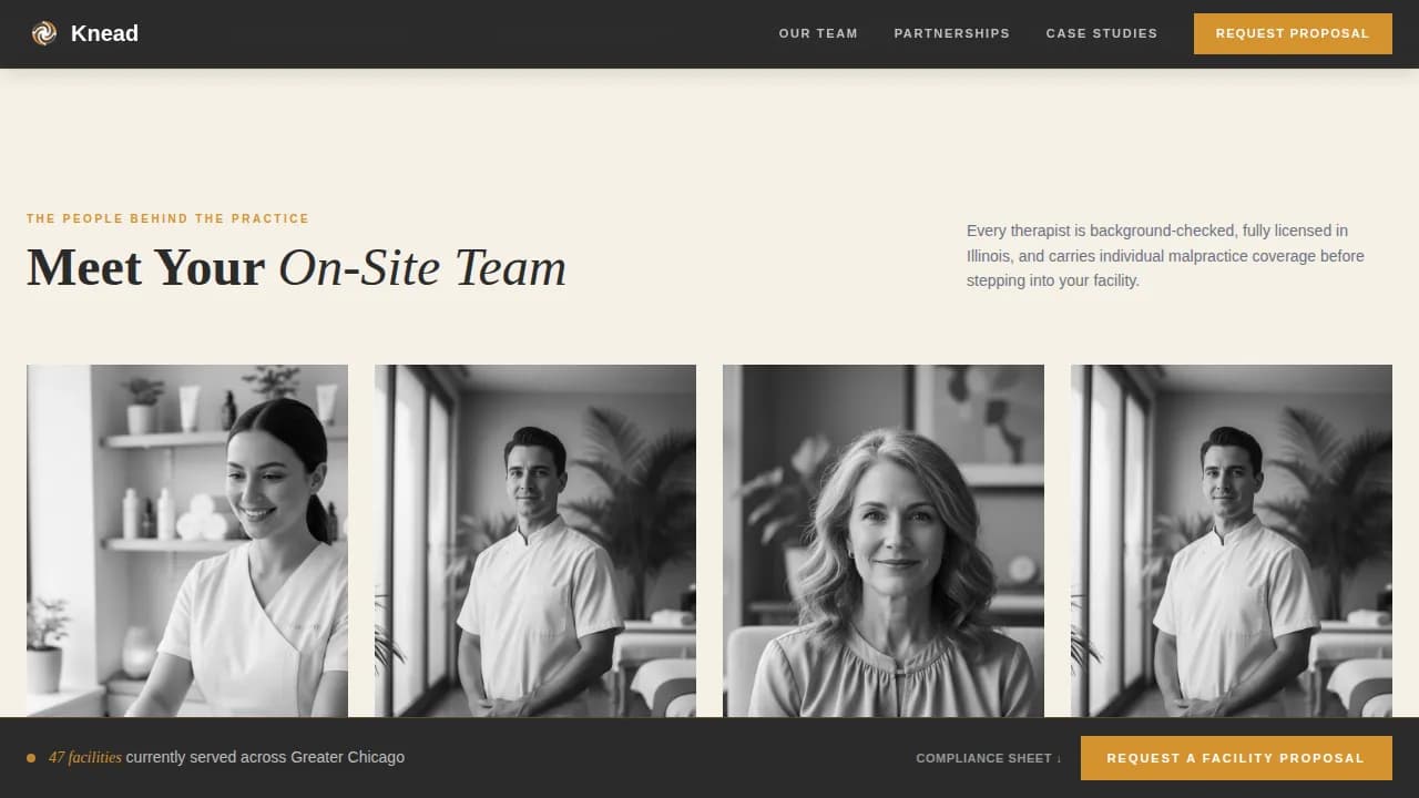Massage Therapist Directory Website Template