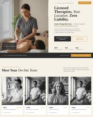 Massage Therapist Directory Website Template