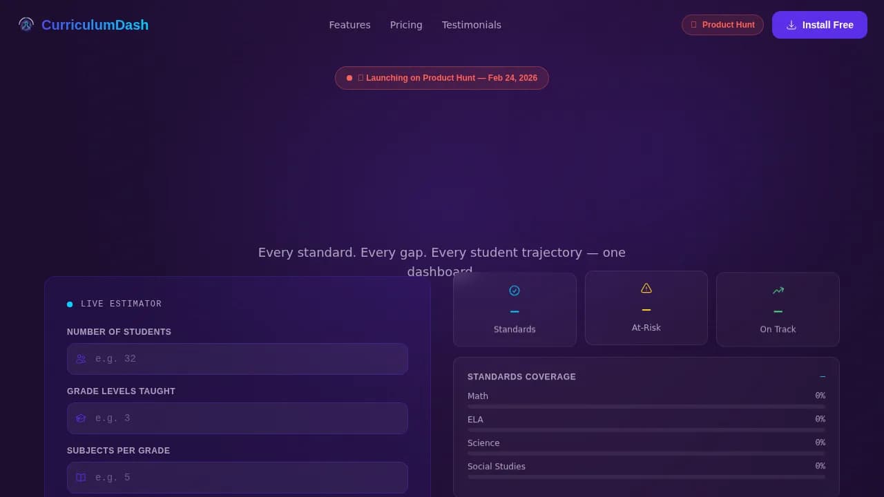 EdTech Startup Reviews Website Template