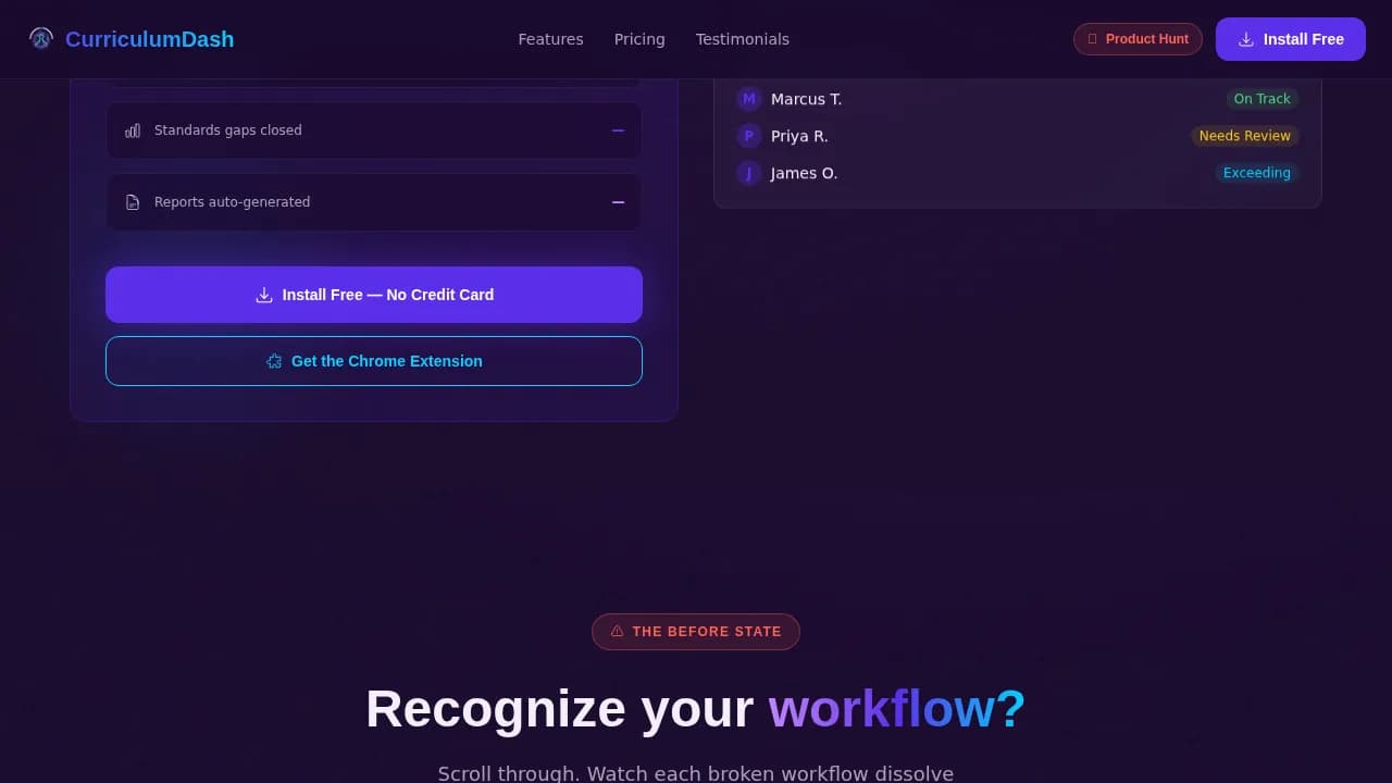EdTech Startup Reviews Website Template