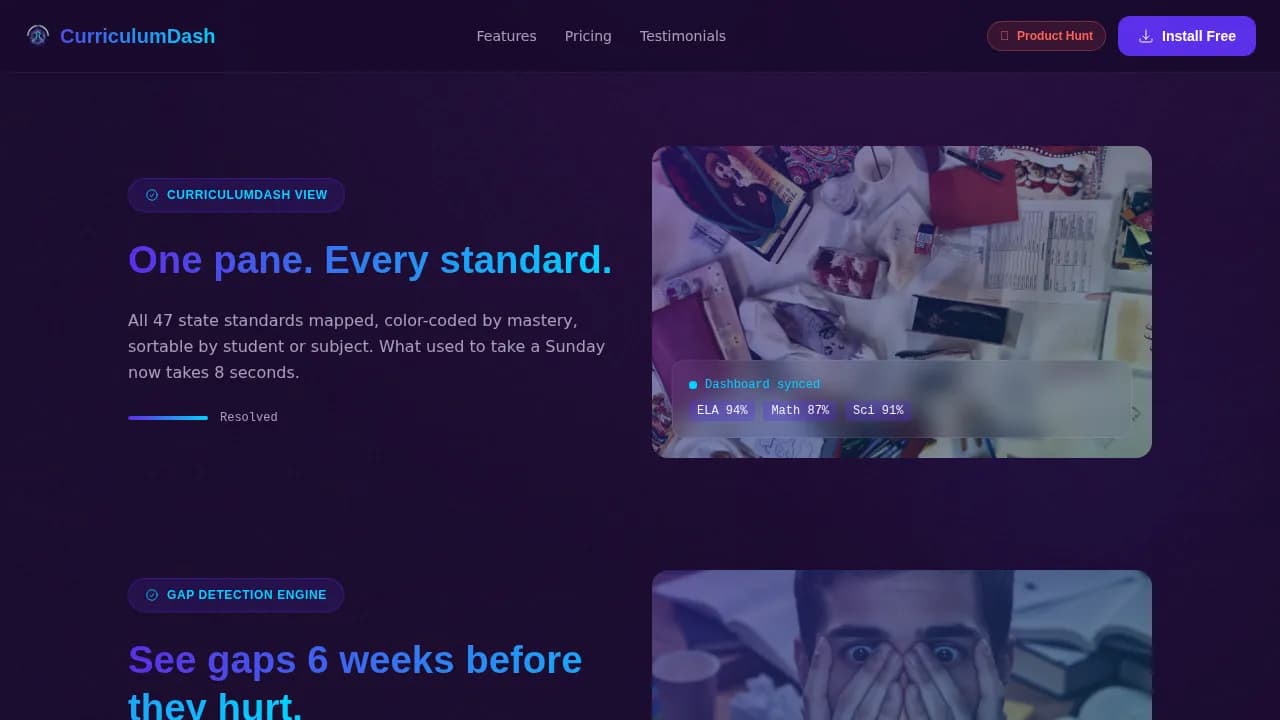 EdTech Startup Reviews Website Template